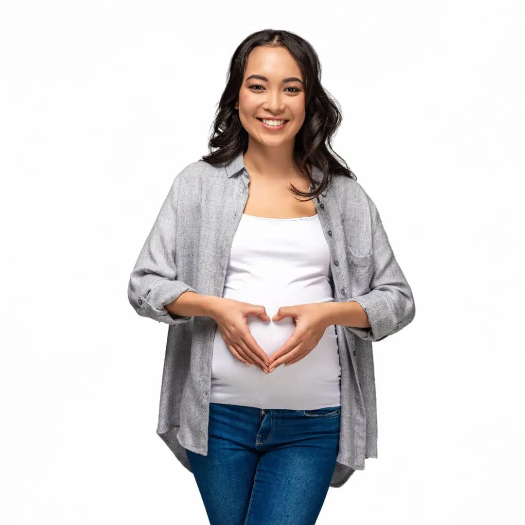 Gestante sorrindo após atendimento com Nutricionista Especialista em Diabetes Gestacional